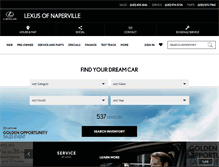 Tablet Screenshot of lexusofnaperville.com